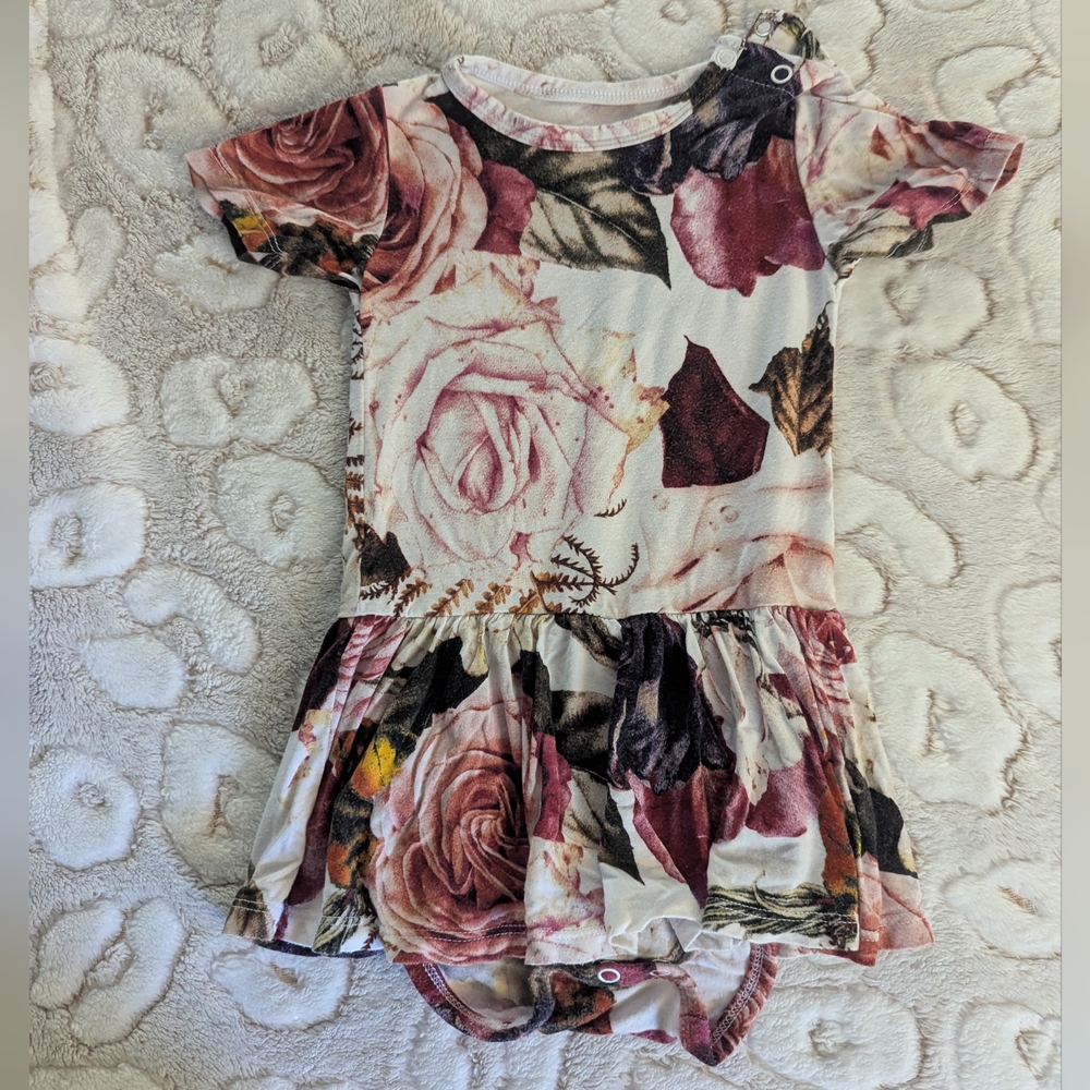 Posh Peanut Floral Dress - Pink and Cream